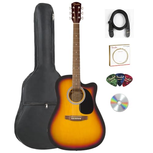 Fender FA-25CE Dreadnought Acoustic-Electric Guitar - Sunburst w/ Gig Bag