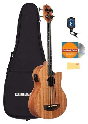 Kala U-BASS-NOMAD-FS Nomad Mahogany U-Bass Acoustic-Electric Ukulele Bass w/ Gig Bag
