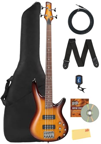 Ibanez SR370EF SR Standard Fretless Bass Guitar - Brown Burst w/ Gig Bag