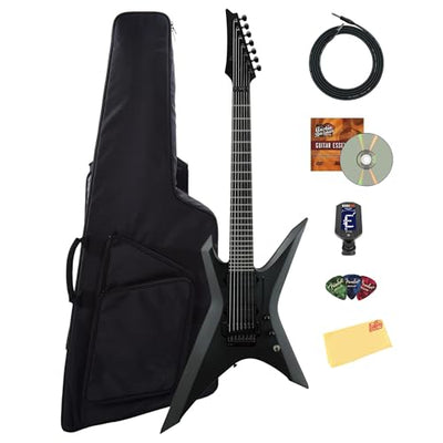 Ibanez XPTB720 X Iron Label 7-String Electric Guitar - Black Flat w/ Gig Bag