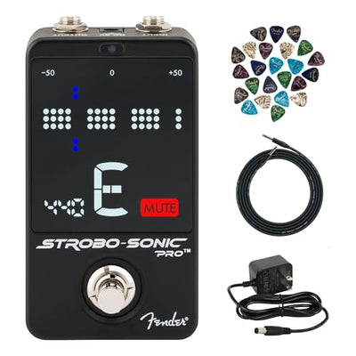 Fender Strobo-Sonic Pro Strobe Guitar Tuner Pedal w/ Power Supply