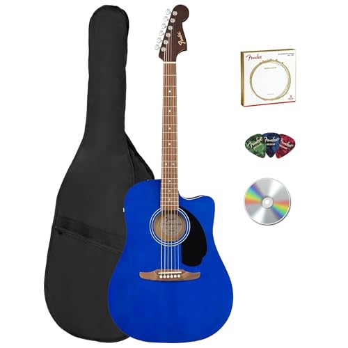 Fender FA Series Dreadnought Acoustic-Electric Guitar - Saphire Blue w/ Gig Bag