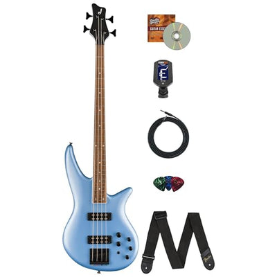 Jackson X Series Spectra Bass SBX IV - Matte Blue Frost w/ Instrument Cable