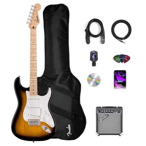 Fender Squier Sonic Stratocaster Pack - 2-Color Sunburst w/ Frontman 10G Amplifier