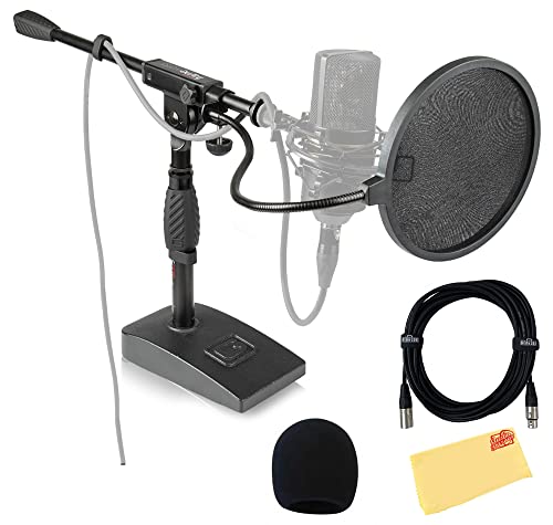 Gator Bass Drum and Amp Mic Stand MIC-0821 w/ XLR Cable