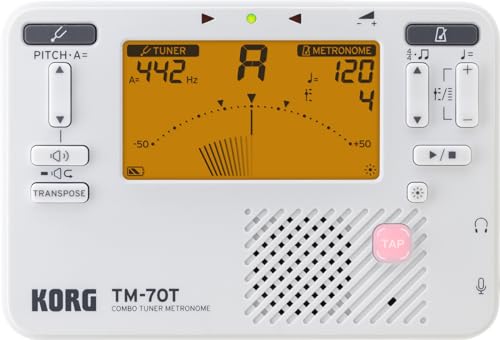 Korg TM-70T Tuner Metronome - White