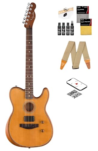 Fender Acoustasonic Standard Telecaster - Aged Natural w/ Cleaning Kit