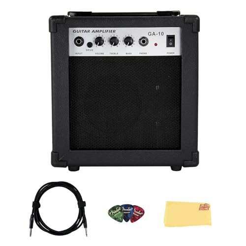 Gearlux GA10 10-Watt Electric Guitar Amplifier - Black