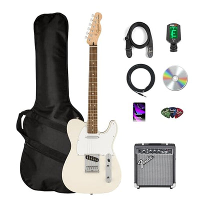Fender Squier Affinity Telecaster - Olympic White w/ Frontman 10G Amplifier