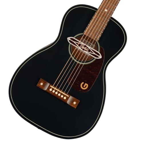 Gretsch Jim Dandy Deltoluxe Parlor Short Scale Acoustic-Electric Guitar - Black Top