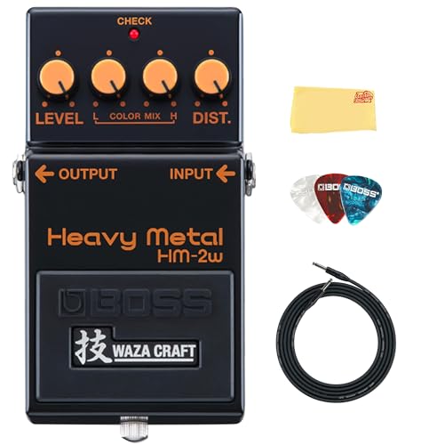 Boss HM-2W Waza Craft Heavy Metal Distortion w/ Instrument Cable