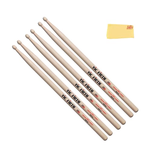 Vic Firth American Classic Rock Drumsticks - 3 Pack