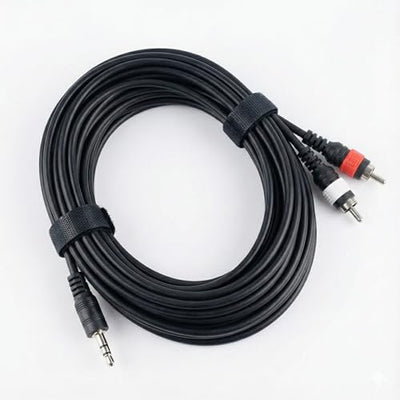 Gearlux TRS to Dual RCA Stereo Breakout Cable - 10 Feet