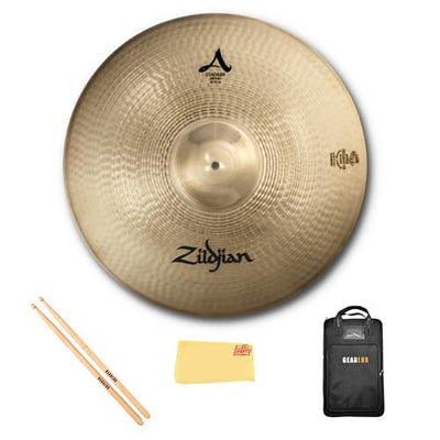 Zildjian A0486 20" A Stadium Medium Cymbal - Single w/ Drumstick Bag