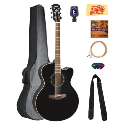 Yamaha CPX600 Acoustic-Electric Guitar - Black w/ Gig Bag