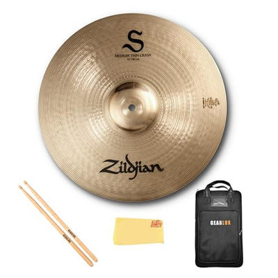 Zildjian S16MTC 16" S Medium Thin Crash Cymbal w/ Drumstick Bag
