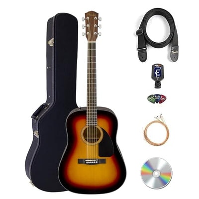 Fender FA-115 Dreadnought Acoustic Guitar - Sunburst w/ Hard Case