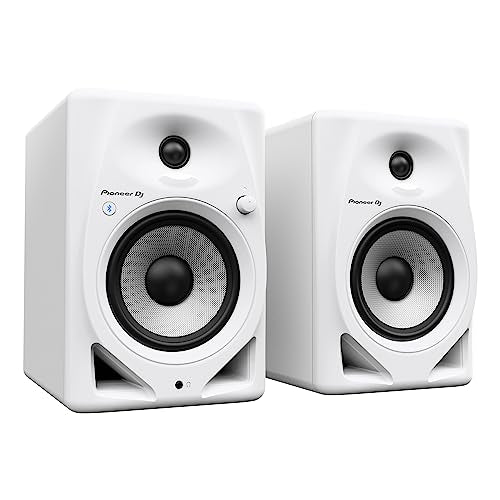 Pioneer DM-50D-BT 5-Inch Desktop Active Bluetooth Monitor Speaker - White