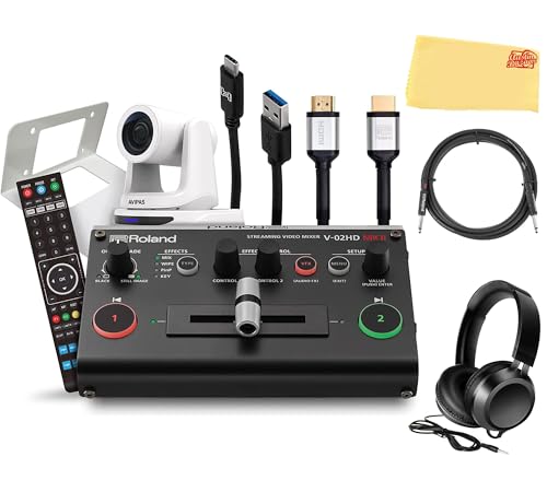 Roland PTZ-1G-V02 PTZ Single White Camera w/ Headphones