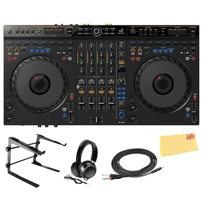 Pioneer DJ AlphaTheta DDJ-GRV6 4-Channel Performance DJ Controller w/ Laptop Stand