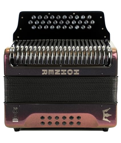 Hohner Corona C-II G/C/F Accordion - Red to Gold