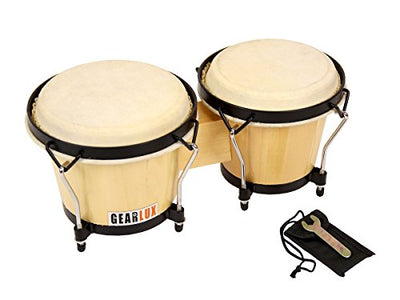Gearlux Tunable Bongos - Natural