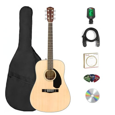 Fender FA-125 Dreadnought Acoustic Guitar - Natural w/ Gig Bag