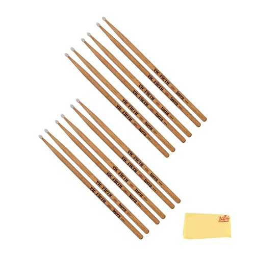Vic Firth American Classic 5A Terra Series Nylon Tip Drumsticks - 6 Pack