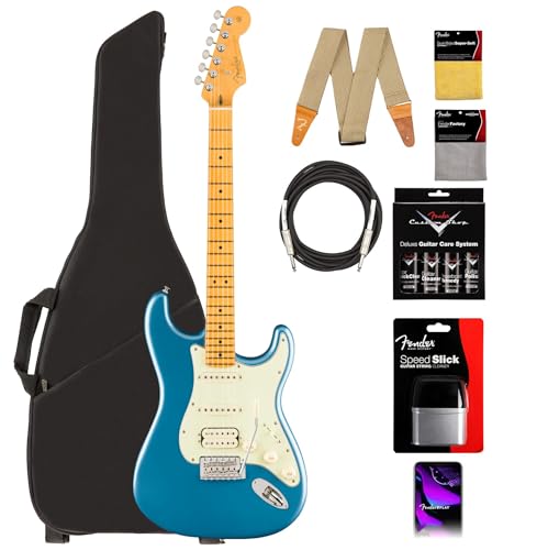 Fender American Professional Classic Stratocaster HSS - Faded Lake Placid Blue w/ Cleaning Kit