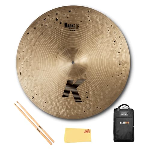 Zildjian K0830 22" K Dark Medium Ride Cymbal w/ Drumstick Bag