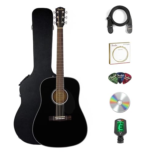 Fender FA-125 Dreadnought Acoustic Guitar - Natural w/ Hard Case