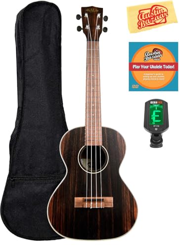 Kala KA-EBY-T Striped Ebony Tenor Ukulele w/ Gig Bag