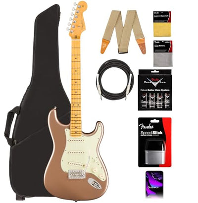 Fender American Professional Classic Stratocaster - Faded Firemist Gold w/ Cleaning Kit