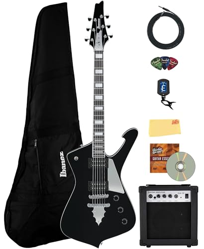 Ibanez PS60 Paul Stanley Electric Guitar - Black w/ Amplifier