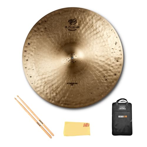 Zildjian K1119 22" K Constantinople Medium Thin Ride Cymbal, Low w/ Drumstick Bag