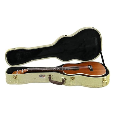 Gearlux Wooden Baritone Ukulele Case - Tweed