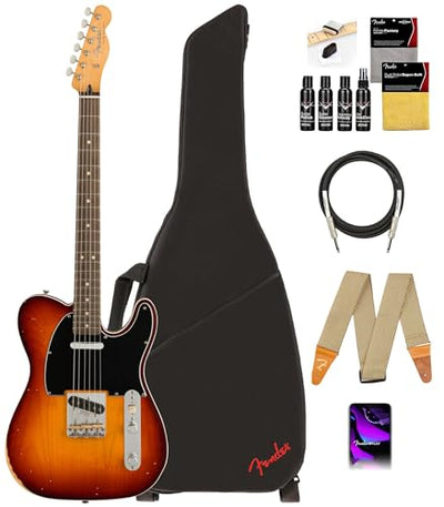 Fender Jason Isbell Custom Telecaster - 3-Color Chocolate Burst w/ Guitar Cleaning Kit
