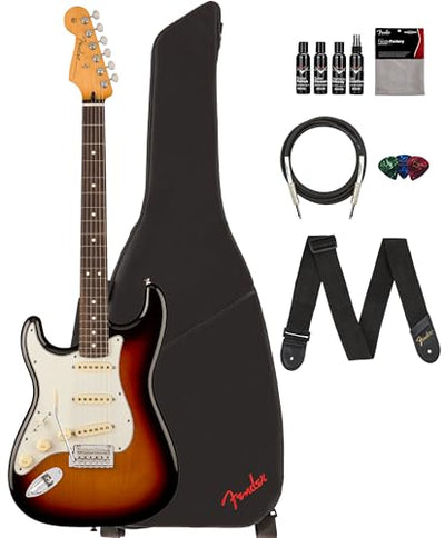 Fender Player II Stratocaster, Left Handed - 3-Color Sunburst w/ Cleaning Kit
