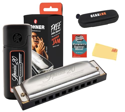 Hohner Special 20 Harmonica - Key of G Sharp w/ Instructional Manual