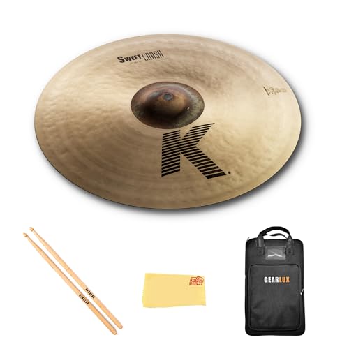 Zildjian K0703 17" K Sweet Crash Cymbal w/ Drumstick Bag