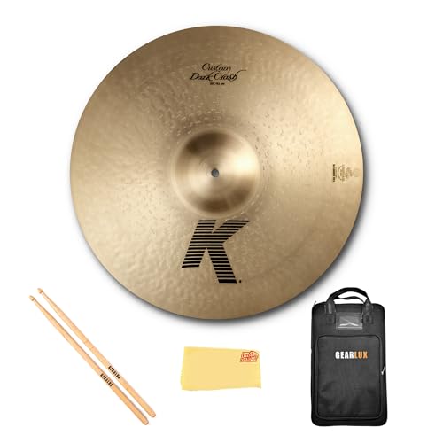 Zildjian K0979 20" K Custom Dark Crash Cymbal w/ Drumstick Bag