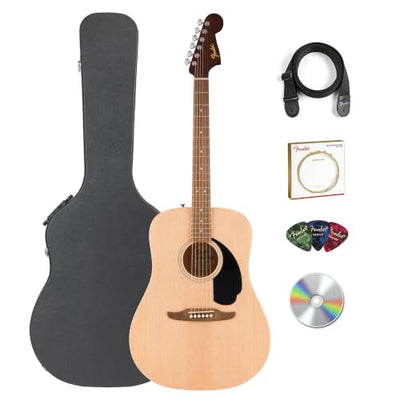 Fender California Redondo Dreadnought Acoustic Guitar - Natural w/ Hard Case