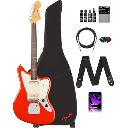 Fender Player II Jaguar - Coral Red w/ Cleaning Kit