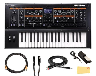 Roland Jupiter Xm Synthesizer w/ MIDI Cables