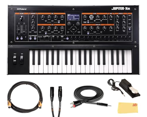 Roland Jupiter Xm Synthesizer w/ MIDI Cables