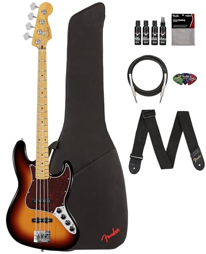 Fender Player II Modified Active Jazz Bass - 3-Tone Sunburst w/ Cleaning Kit
