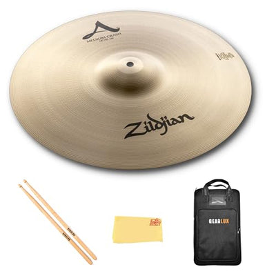 Zildjian A0242 18" A Medium Crash Cymbal w/ Drumstick Bag