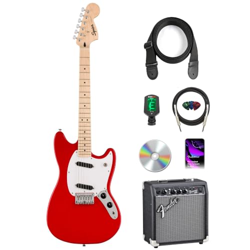 Fender Squier Sonic Mustang - Torino Red w/ Frontman 10G Amplifier