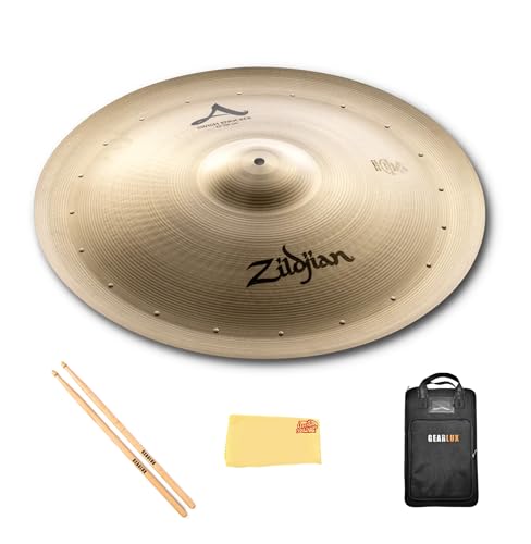 Zildjian A0315 22" A Swish Knocker Cymbal with 20 Rivets w/ Drumstick Bag