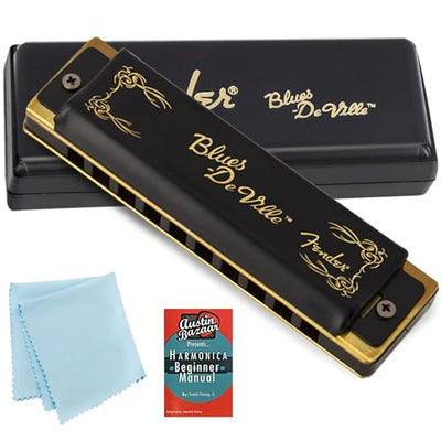 Fender Blues DeVille Harmonica - Key of G w/ Carrying Case